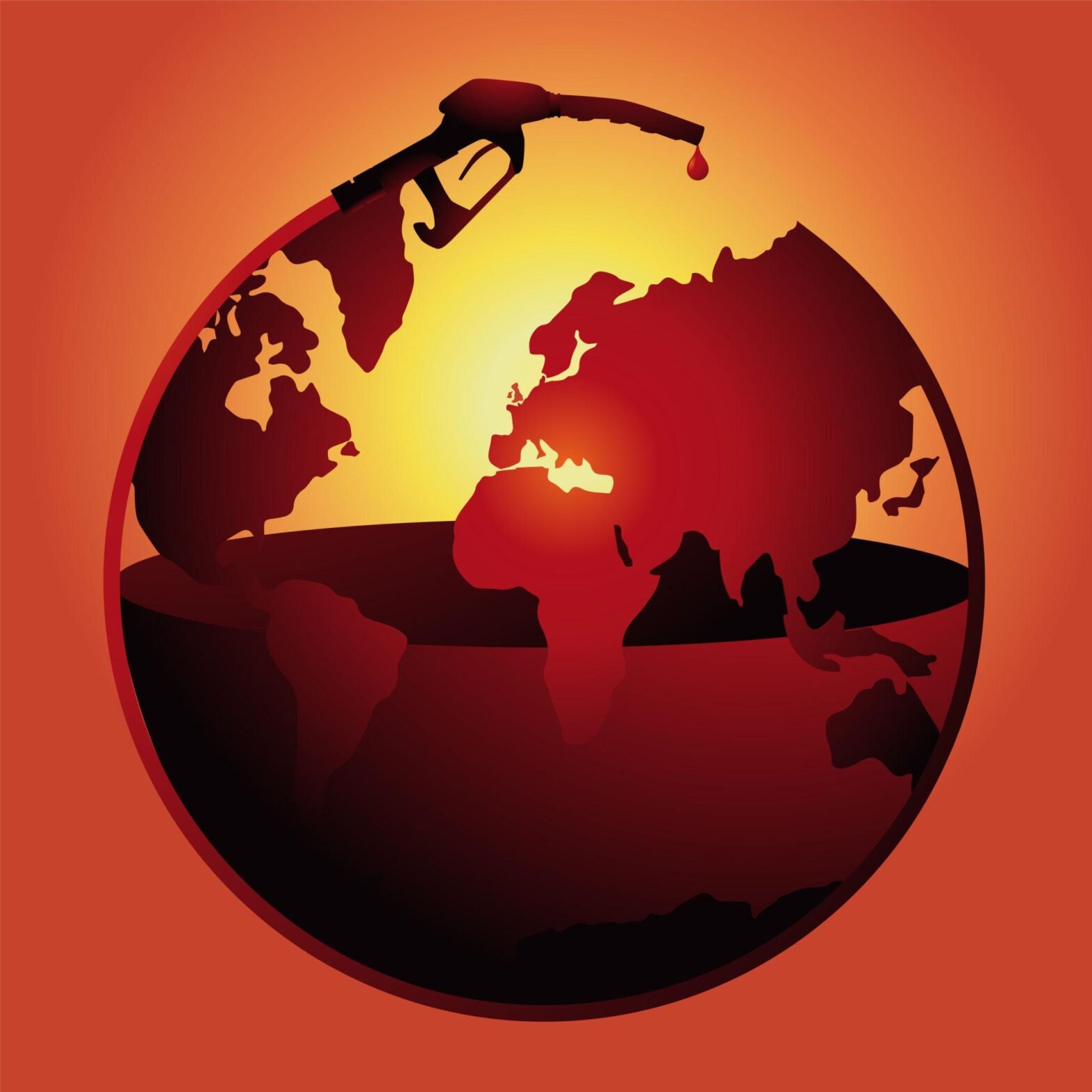 Oil fields and pipelines influencing global conflict zones map