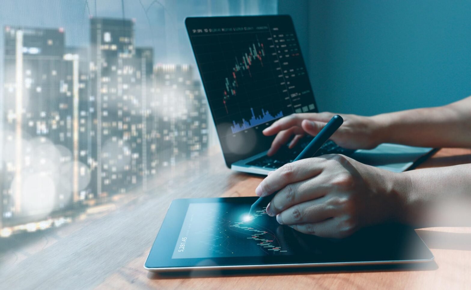 Global markets dashboard showing stocks, forex, and commodities