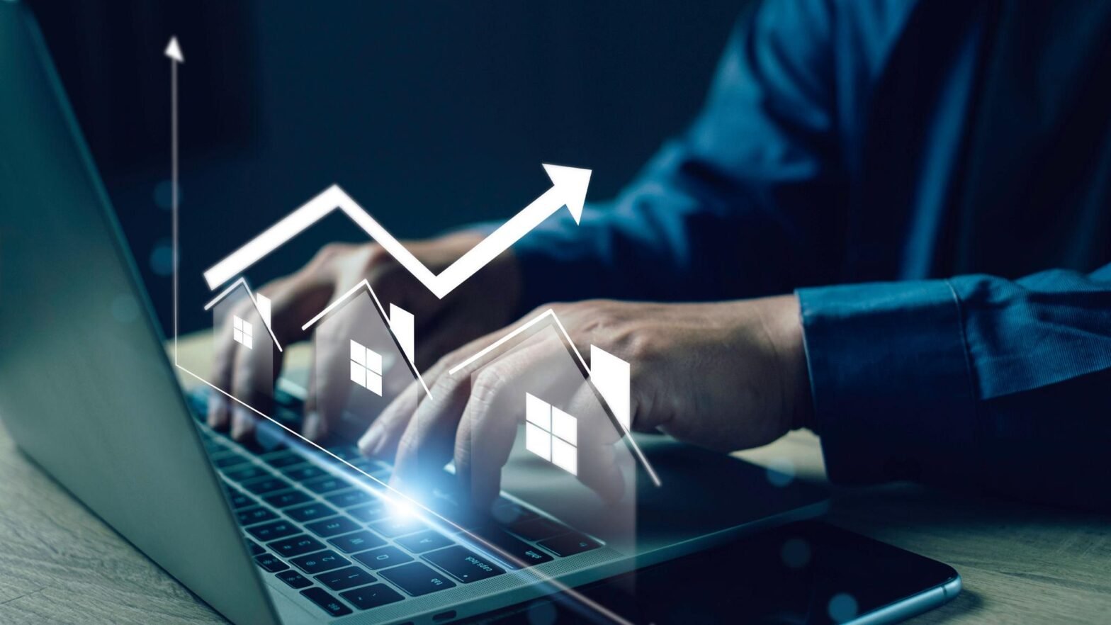 Modern real estate trends showing smart, sustainable city growth